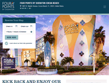 Tablet Screenshot of fourpointscocoabeach.com